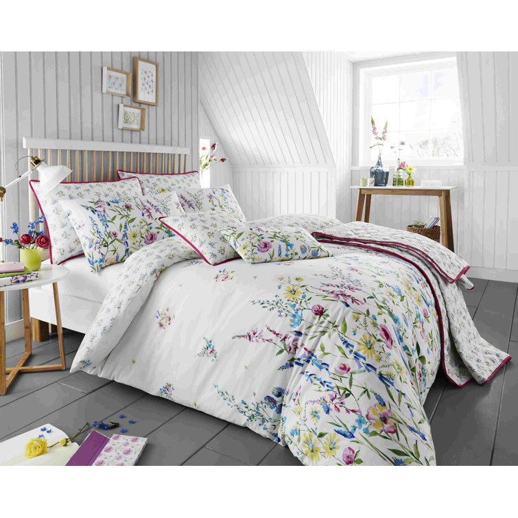 August Grove Simone Purple/Green/Blue Duvet Cover Set & Reviews